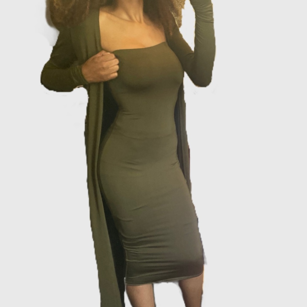 NWT Olive Green Dress Set